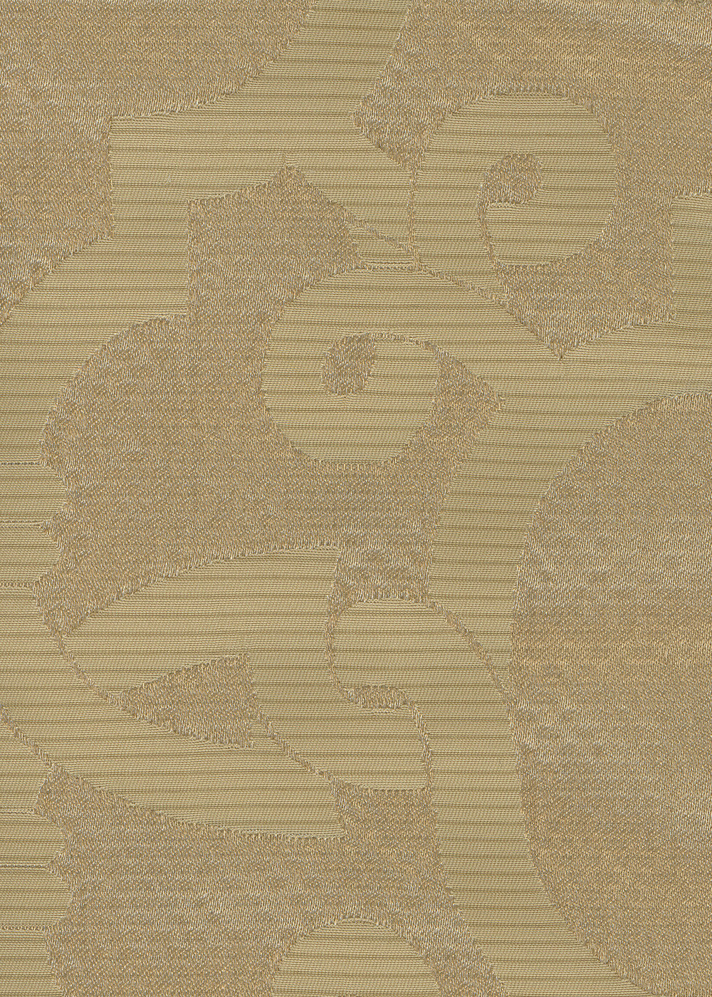 close up of gold fabric with a geometric lattice pattern
